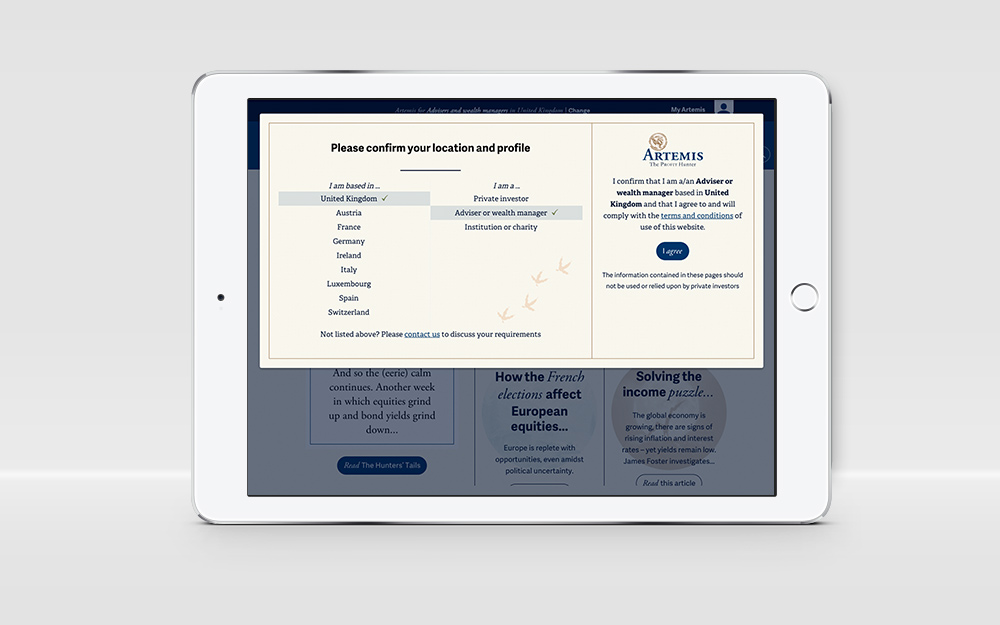 Artemis audience selector